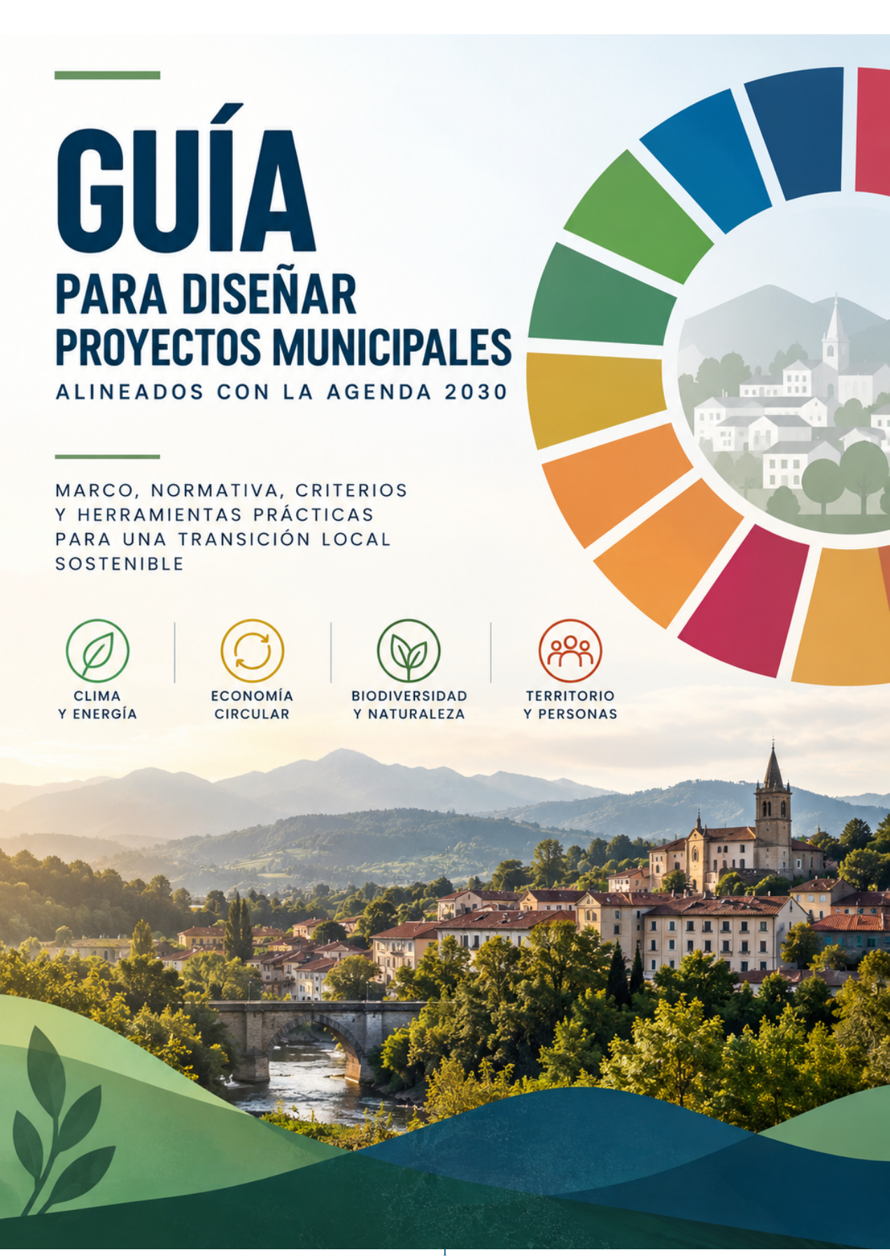 Portada de la guía para diseñar proyectos municipales alineados con la Agenda 2030
